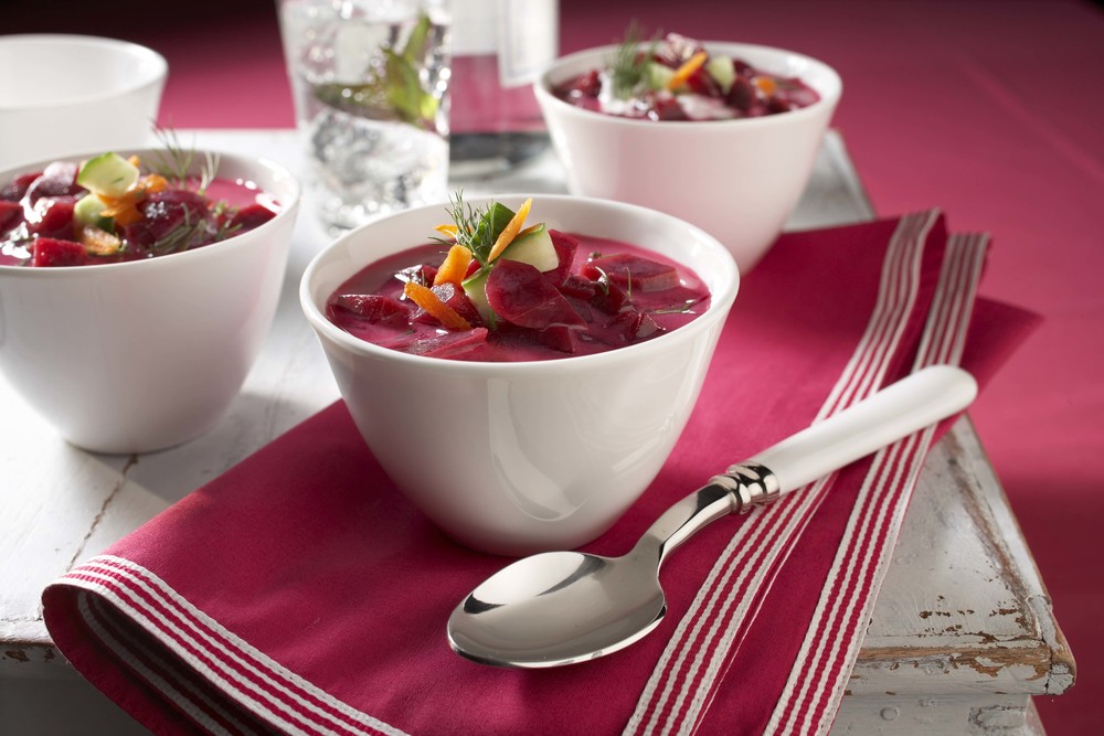 Chilled Pickled Beet Borscht