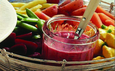 Summer Fresh Vegetables with Ruby Beet Vinaigrette