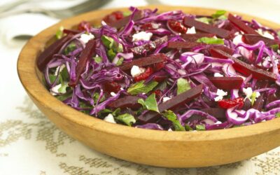 Holiday Coleslaw with Beets & Cranberries
