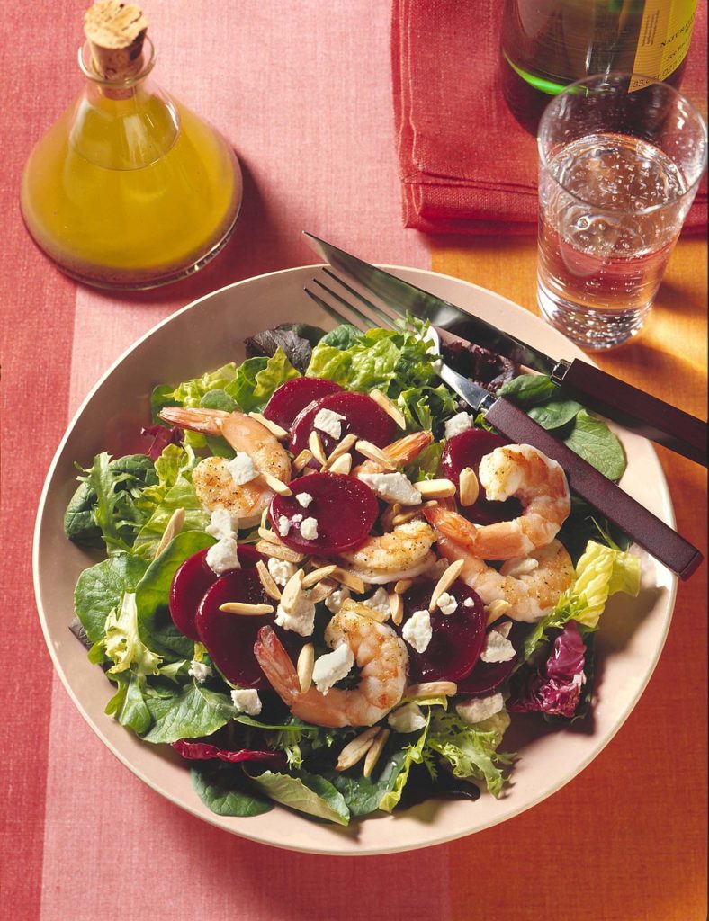 Shrimp, Beet & Feta Salad