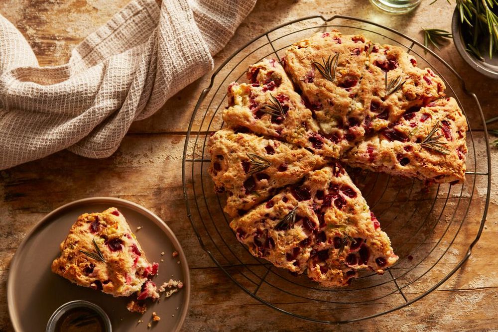 Beet, Feta & Walnut Scones