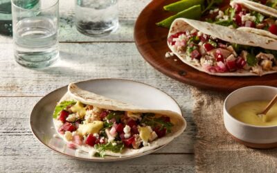 Chicken Soft Tacos with Pickled Beet Salsa