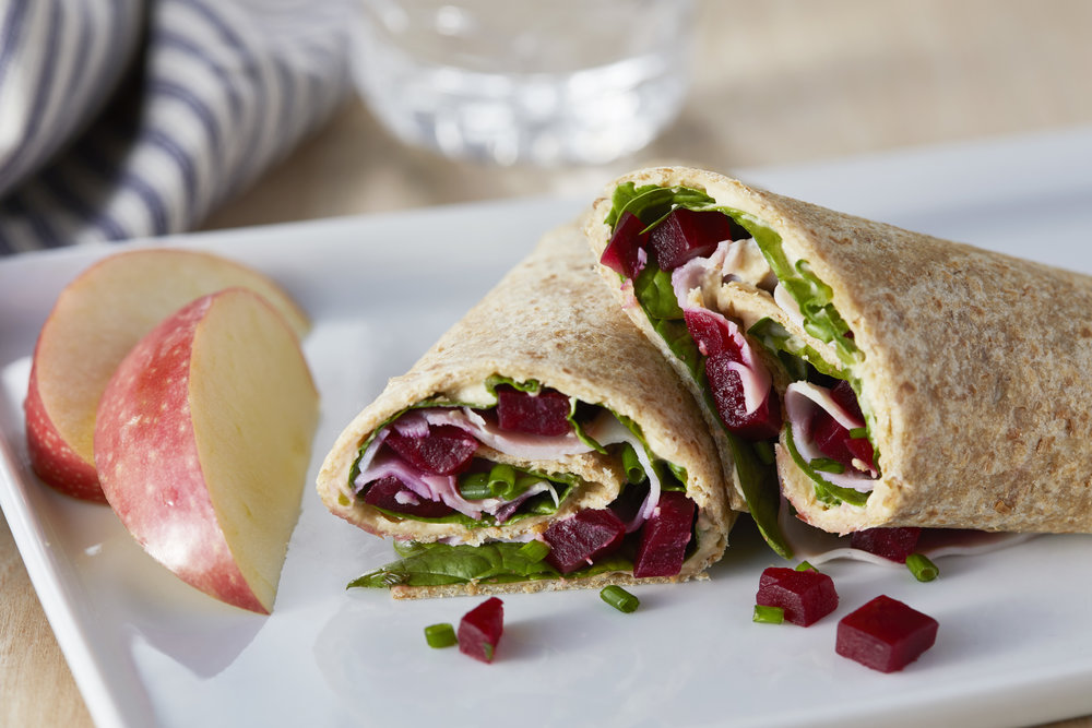 Beet & Spinach Wraps