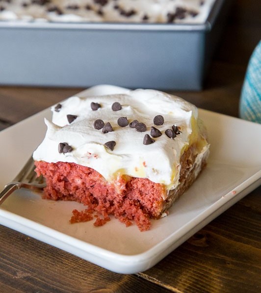 Red Velvet Beet Poke Cake