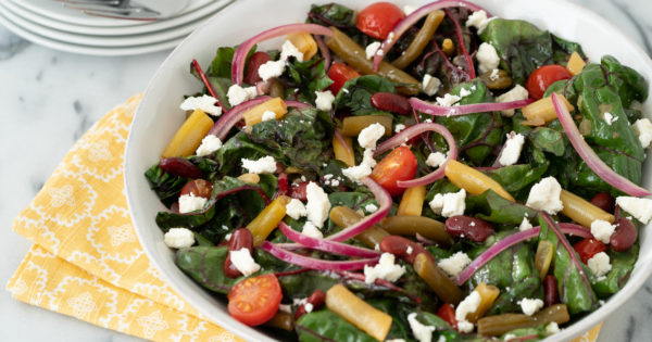 Warm Bean & Swiss Chard Salad - Aunt Nellie's