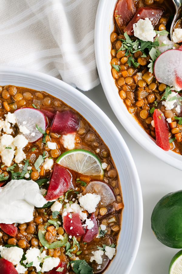 Beet Lentil Chili