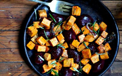 Oven Roasted Sweet Potatoes and Beets
