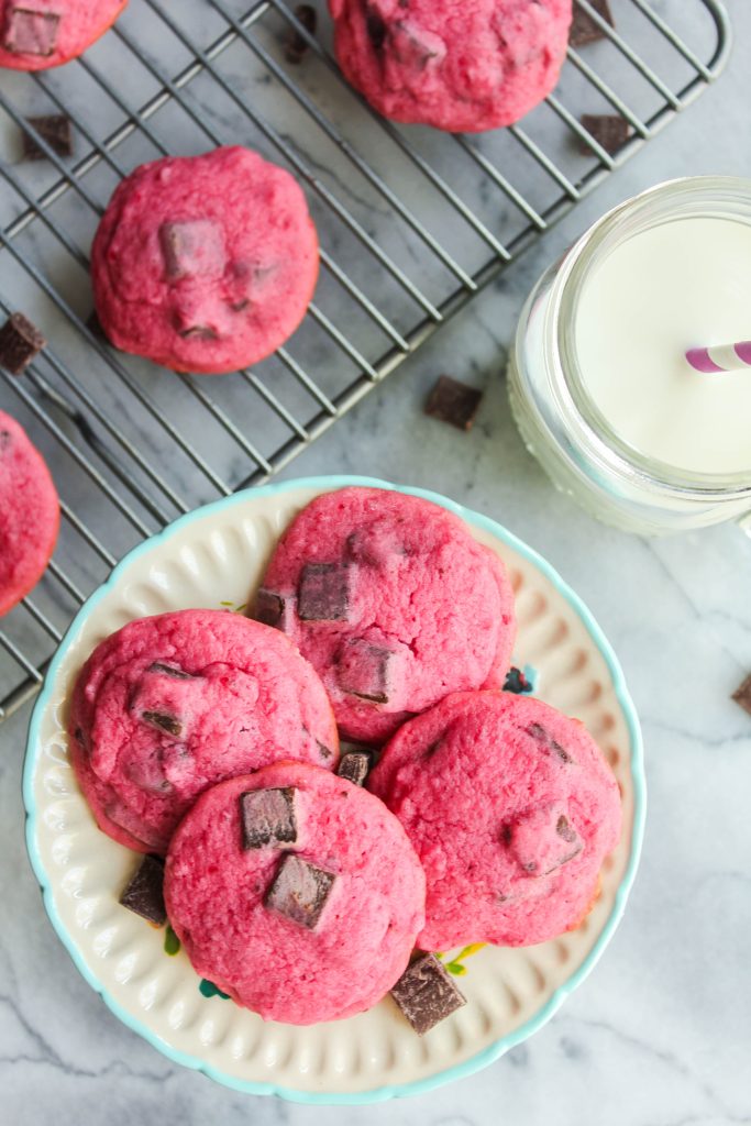 Beet Chocolate Chunk Cookies