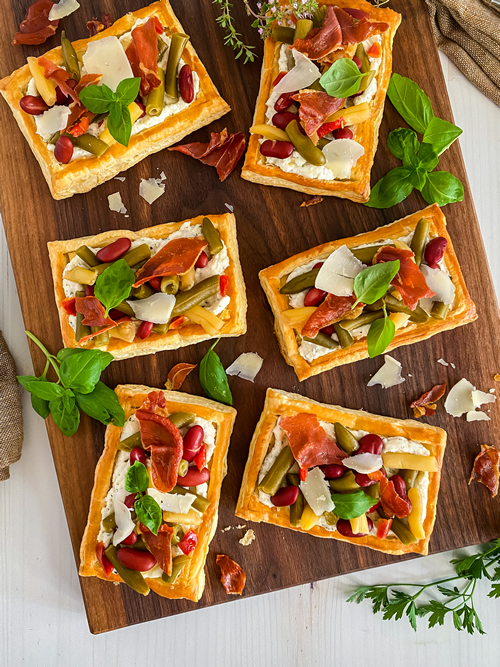 Savory Bean and Ricotta Tarts