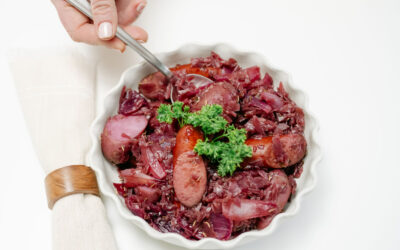 Red Cabbage & Sausage Skillet