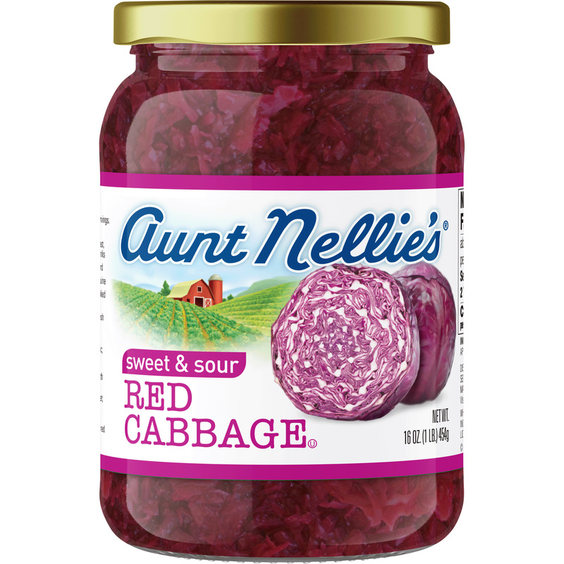 sweet and sour red cabbage