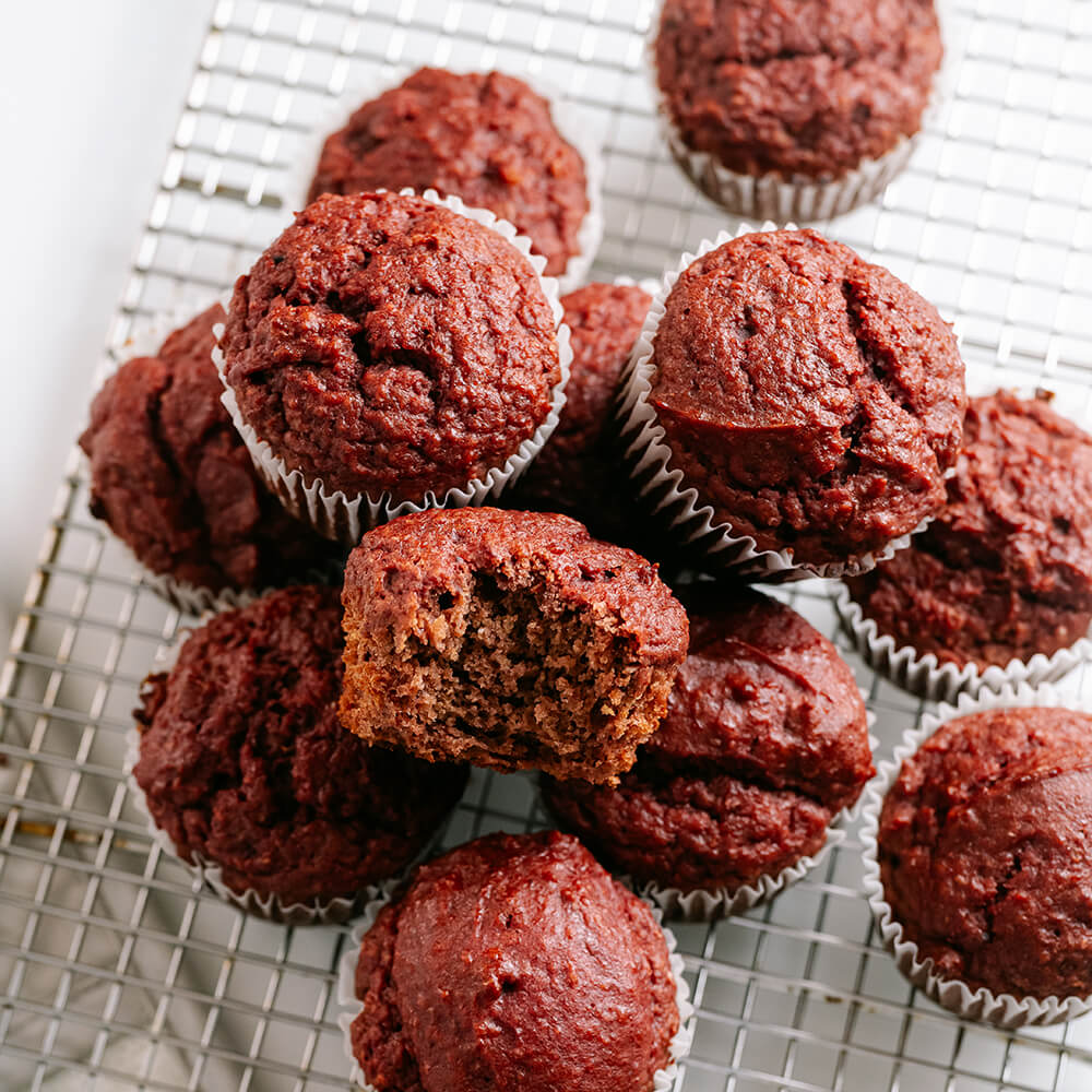 Bread Red Velvet Muffins