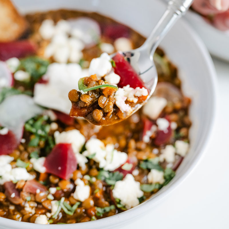 Beet Lentil Chili