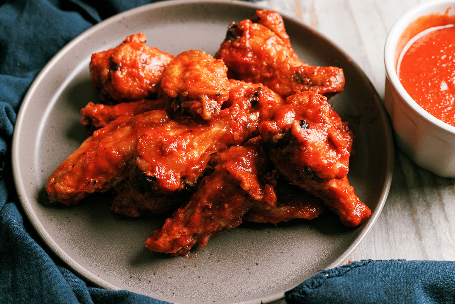 Spicy Pickled Beet Glazed Wings