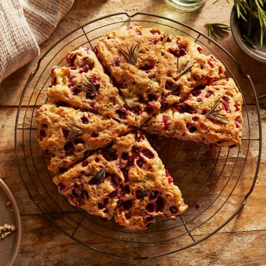 aunt nellie's beet feta walnut scones
