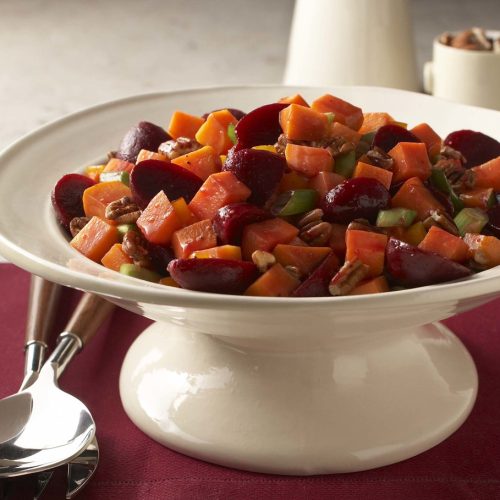 Nutty Orange-Glazed Beets and Sweet Potatoes