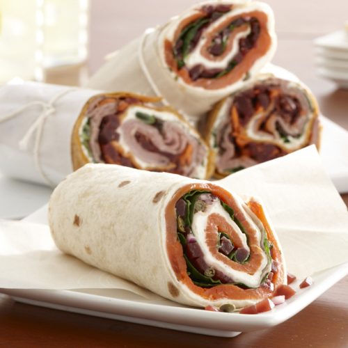 Smoked Salmon Beet Wraps