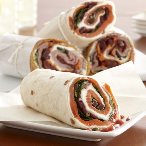Smoked Salmon Beet Wraps