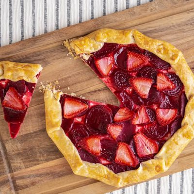 beet cheese cake galette